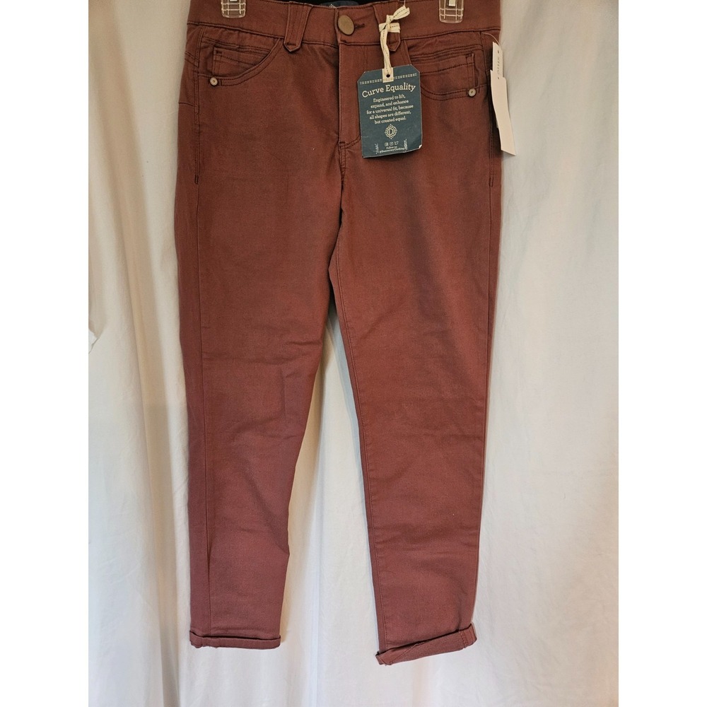 Democracy "AB" Technology Womens Size 6 Blush Mauve Skinny Jeans Pants
